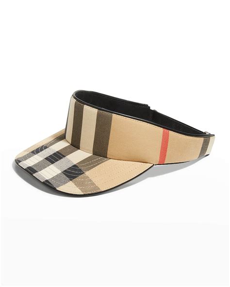 burberry check visor.